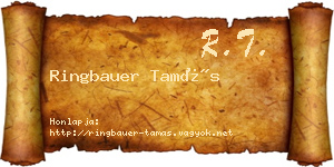 Ringbauer Tamás névjegykártya