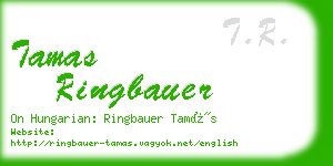 tamas ringbauer business card